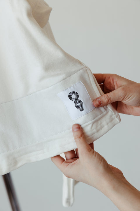 studio pullover | fitted off white